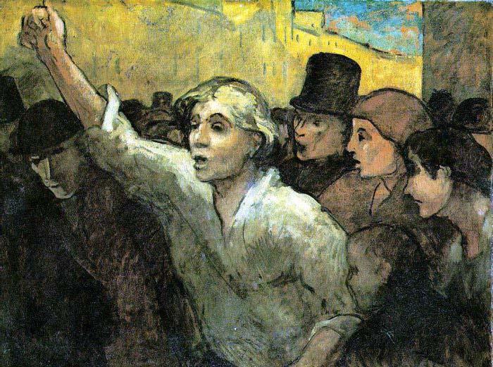 Honore  Daumier The Uprising